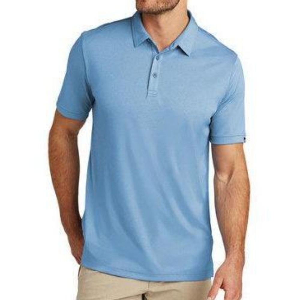 TravisMathew "Oceanside Heather" Pima Cotton Polo - Allure Heather Size XXL